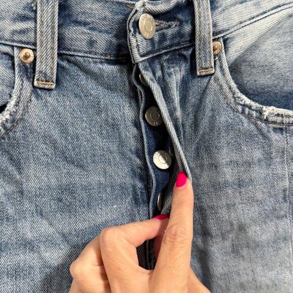 Pistola Jeans Charlie High Rise Reconstructed Straight Leg Jeans in Fusion Sz 24 - Picture 3 of 6